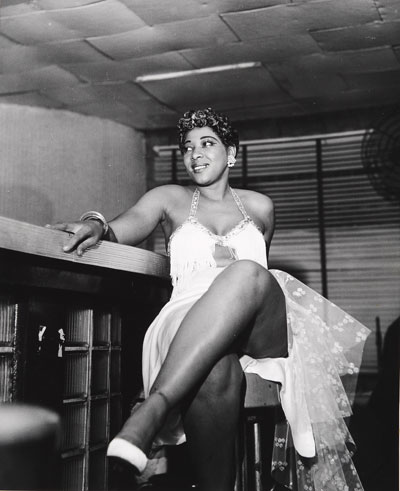 "Dancer at the Dew Drop Inn, La Salle Street, New Orleans," 1952, by Ralston Crawford.